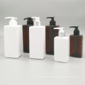 Square Shape Lotion Body Wash Shampoo Use Squeeze Pump Pe Plastic Bottle